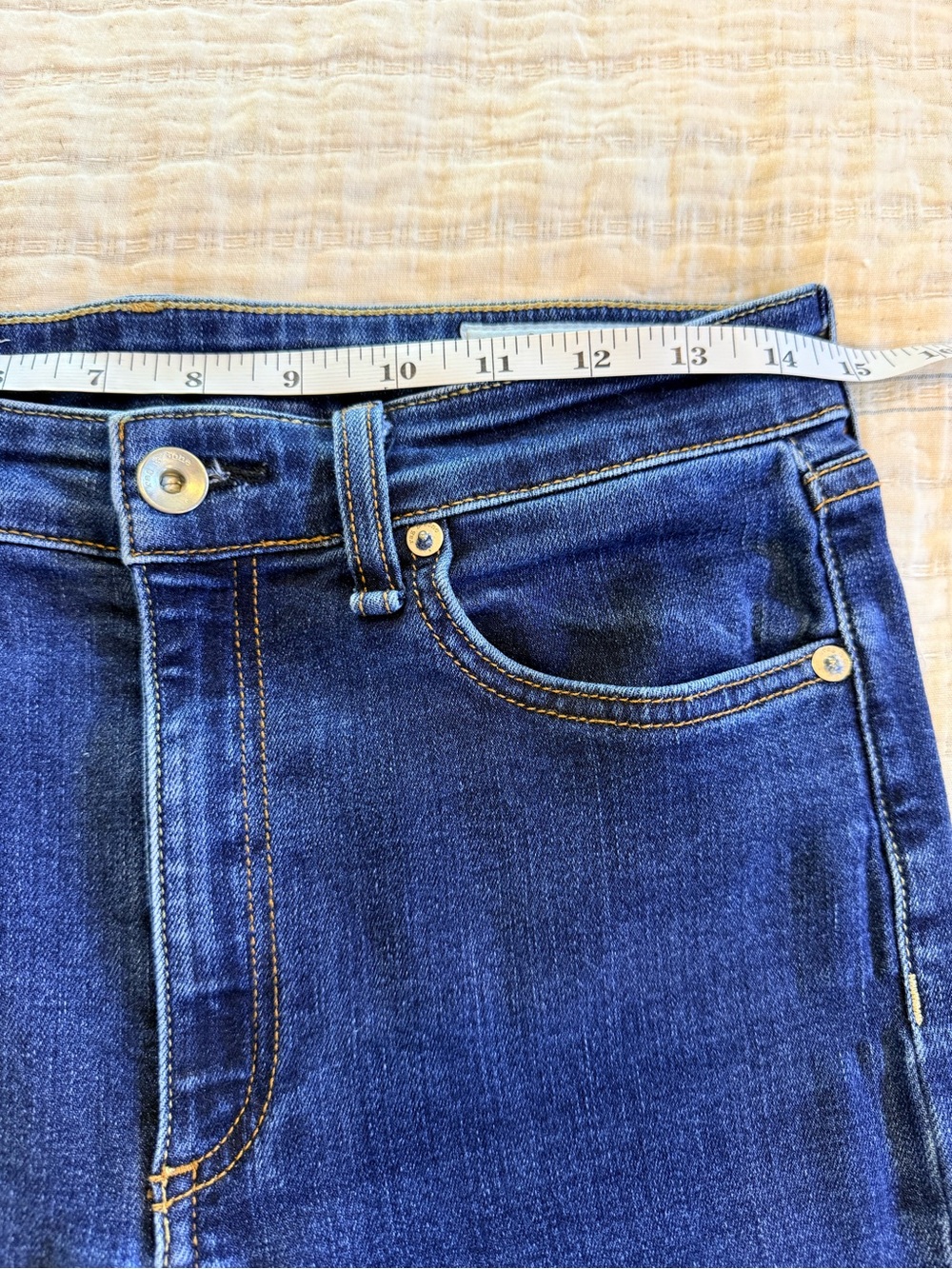 rag & bone Nina High Rise Bootcut Blue Jeans - Picture 4 of 12